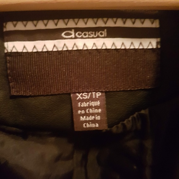 Dynamite black faux leather jacket size XS - Picture 4 of 4